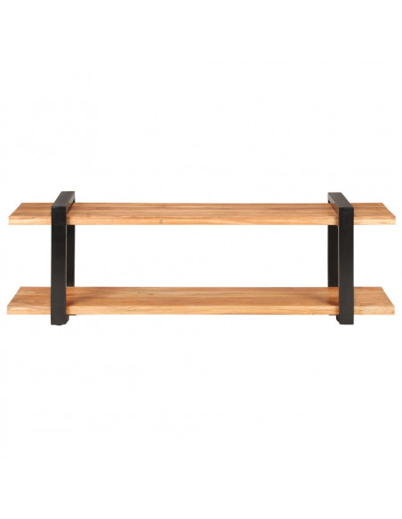 Mobile Porta TV 130x40x40 cm in Legno Massello di Acacia