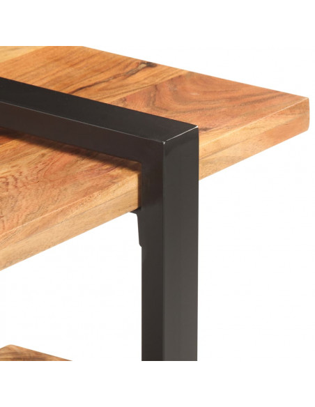 Mobile Porta TV 130x40x40 cm in Legno Massello di Acacia