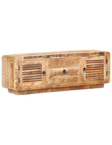 Mobile Porta TV 120x30x40 cm in Legno di Mango Grezzo