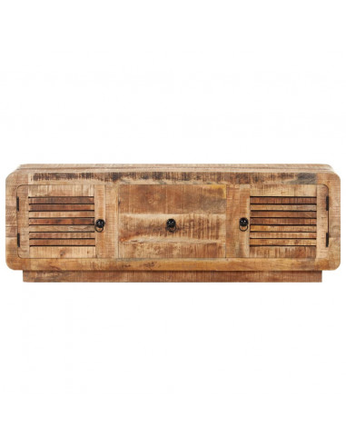 Mobile Porta TV 120x30x40 cm in Legno di Mango Grezzo