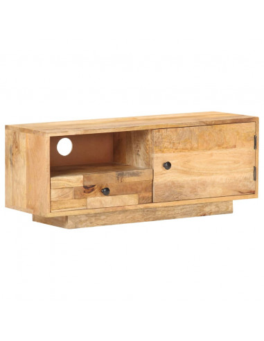Mobile Porta TV 90x30x35 cm in Legno Massello di Mango