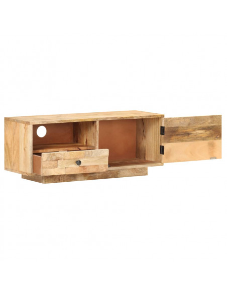 Mobile Porta TV 90x30x35 cm in Legno Massello di Mango