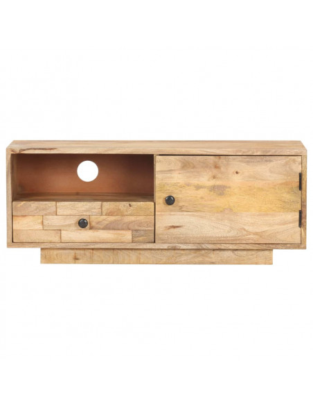 Mobile Porta TV 90x30x35 cm in Legno Massello di Mango