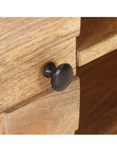 Mobile Porta TV 116x30x35 cm in Legno Massello di Mango