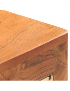 Mobile Porta TV 116x30x40 cm in Legno Massello di Acacia 2