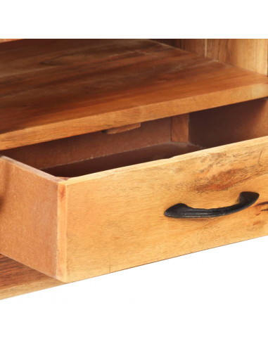 Mobile Porta TV 116x30x40 cm in Legno Massello di Acacia