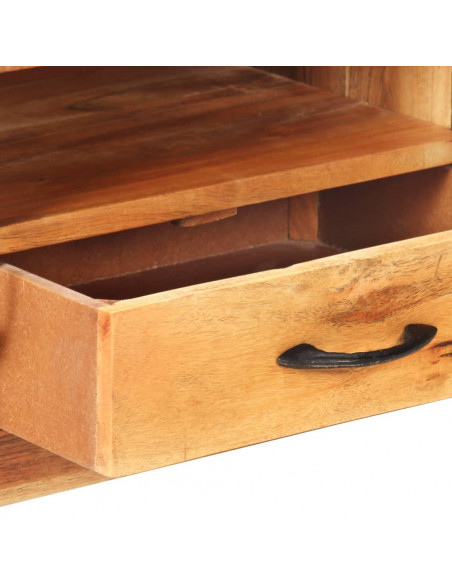 Mobile Porta TV 116x30x40 cm in Legno Massello di Acacia