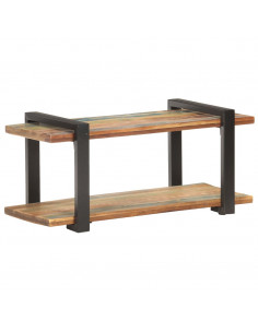 Mobile Porta TV 90x40x40 cm in Legno Massello di Recupero 2