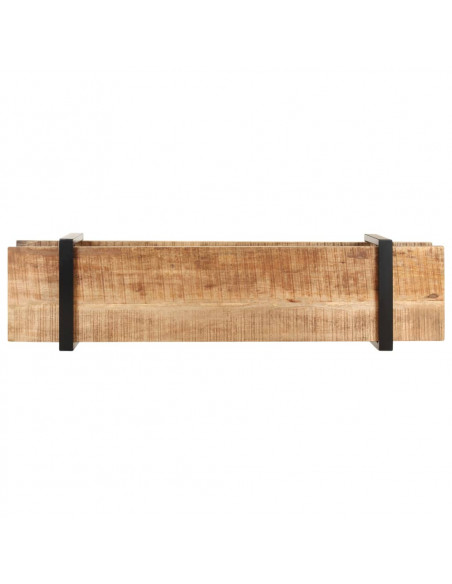 Mobile Porta TV 160x40x40 cm in Legno Massello di Mango Grezzo
