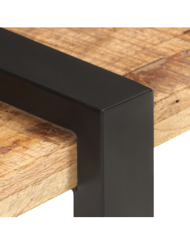 Mobile Porta TV 160x40x40 cm in Legno Massello di Mango Grezzo