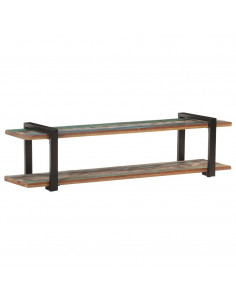 Mobile Porta TV 160x40x40 cm in Legno Massello di Recupero 2