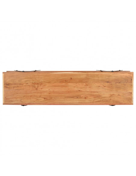 Mobile Porta TV 160x40x50 cm in Legno Massello di Acacia