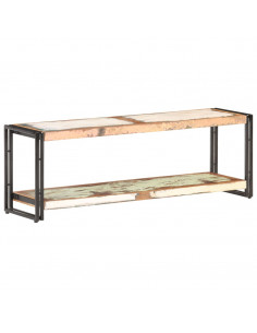 Mobile Porta TV 120x30x40 cm in Legno Massello di Recupero 2