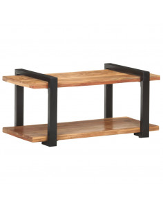 Mobile Porta TV 90x40x40 cm in Legno Massello di Acacia 2