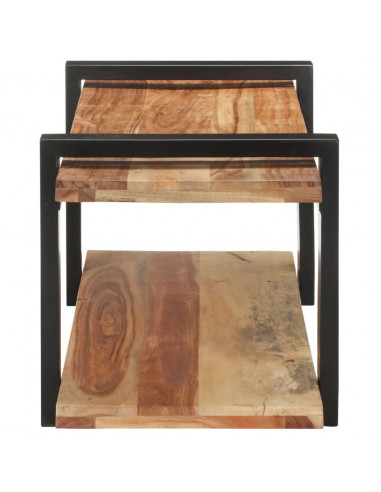 Mobile Porta TV 90x40x40 cm in Legno Massello di Acacia