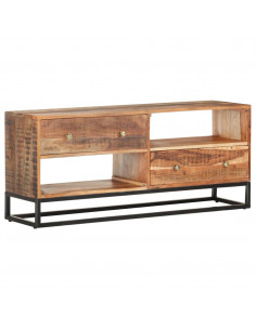 Mobile Porta TV 120x30x50 cm in Legno di Acacia Grezzo 2