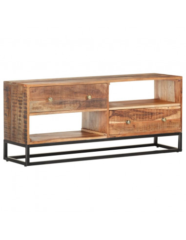 Mobile Porta TV 120x30x50 cm in Legno di Acacia Grezzo