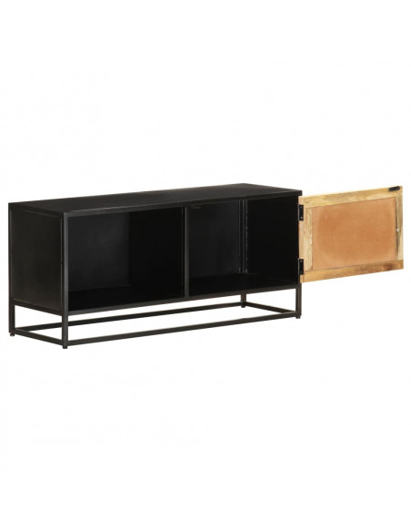 Mobile Porta TV 90x30x40 cm in Legno di Mango Grezzo