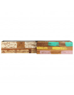 Mobile Porta TV 180x30x50 cm in Legno Massello di Recupero 2