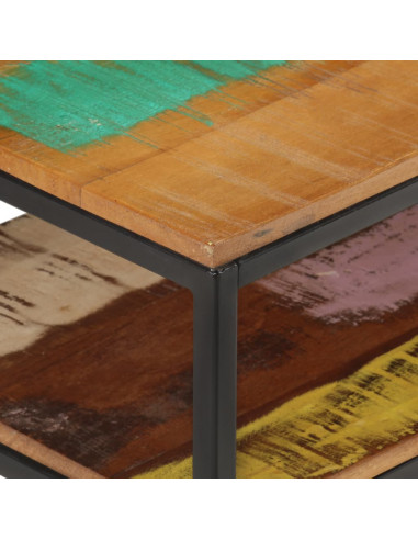 Mobile Porta TV 130x30x45 cm in Legno Massello di Recupero