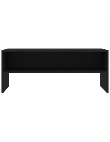 Mobile Porta TV Nero 100x40x40 cm in Legno Multistrato