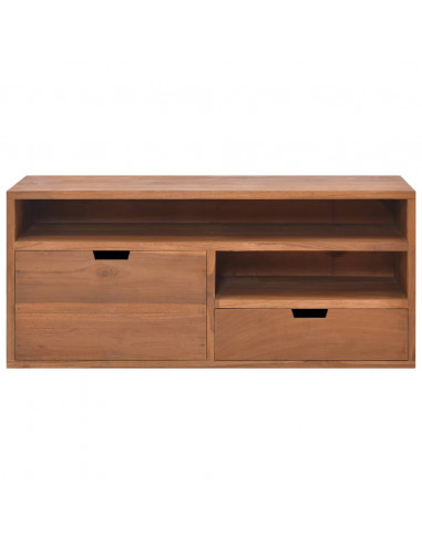 Mobile Porta TV 90x30x40 cm in Legno Massello di Teak