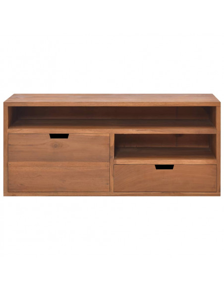 Mobile Porta TV 90x30x40 cm in Legno Massello di Teak