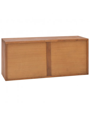 Mobile Porta TV 90x30x40 cm in Legno Massello di Teak