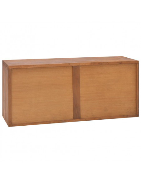 Mobile Porta TV 90x30x40 cm in Legno Massello di Teak