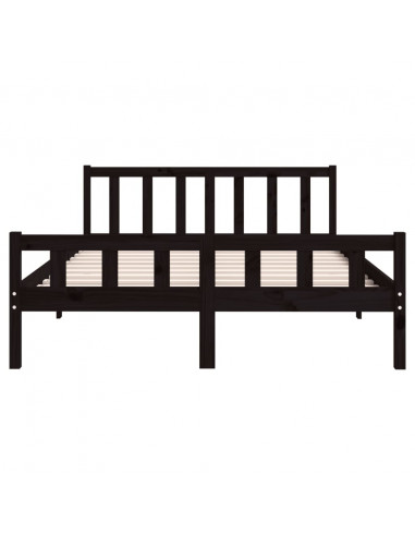 Giroletto Nero in Legno Massello 120x200 cm