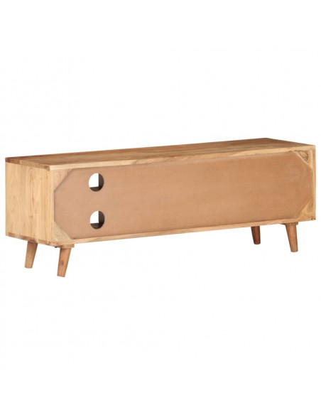 Mobile Porta TV 115x30x39 cm in Legno Massello di Acacia