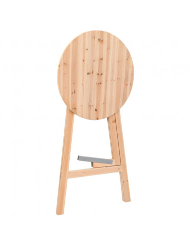 Tavolino da Bar Pieghevole 78 cm in Legno di Abete