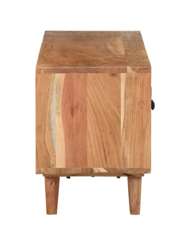 Mobile Porta TV 115x30x39 cm in Legno Massello di Acacia