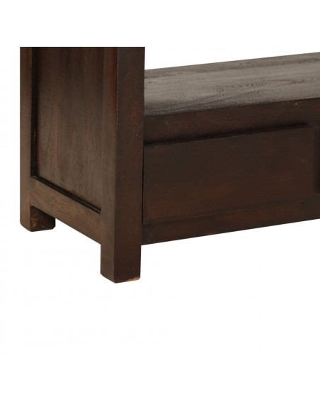 Mobile Porta TV in Legno di Acacia 120x30x40cm Marrone Scuro