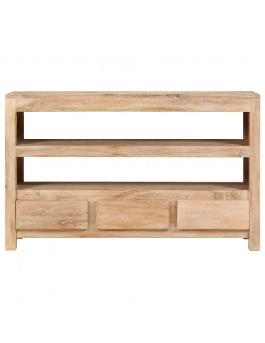 Mobile Porta TV in Legno di Acacia 90x30x55 cm Marrone Chiaro