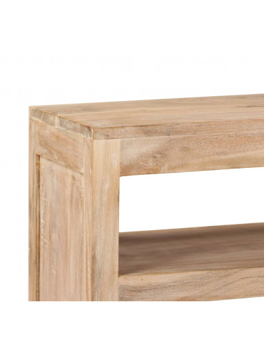 Mobile Porta TV in Legno di Acacia 90x30x55 cm Marrone Chiaro