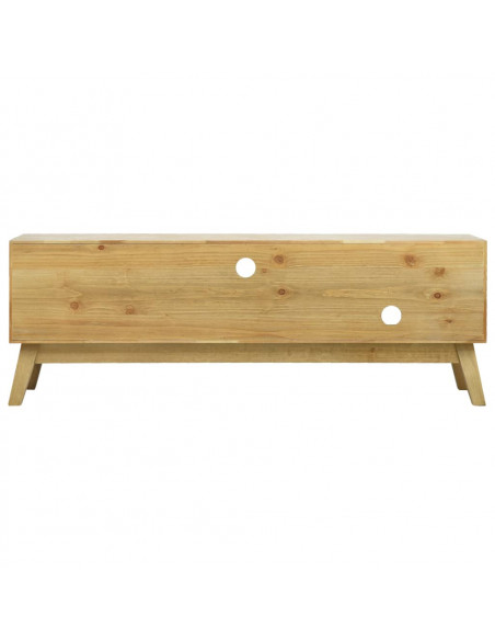 Mobile Porta TV Intagliato Marrone 120x30x42 cm in Legno