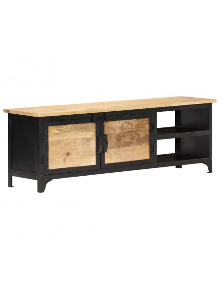 Mobile Porta TV 120x30x40 cm in Legno Massello di Mango