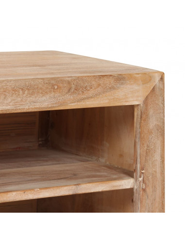 Mobile Porta TV in Legno di Acacia 120x30x40cm Marrone Chiaro