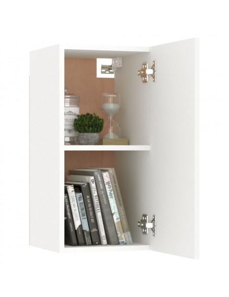 Mobile Porta TV Bianco 30,5x30x60 cm in Legno Multistrato
