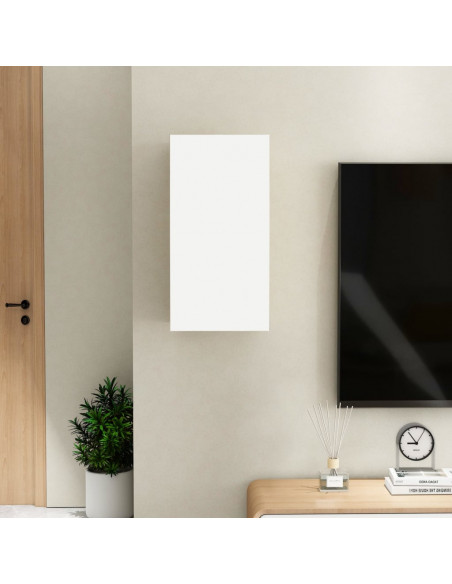 Mobile Porta TV Bianco 30,5x30x60 cm in Legno Multistrato