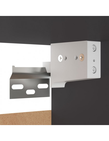 Mobile Porta TV Grigio 30,5x30x60 cm in Legno Multistrato