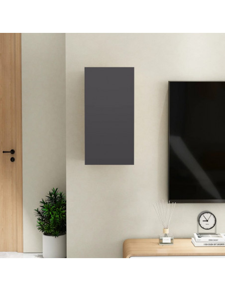 Mobile Porta TV Grigio 30,5x30x60 cm in Legno Multistrato