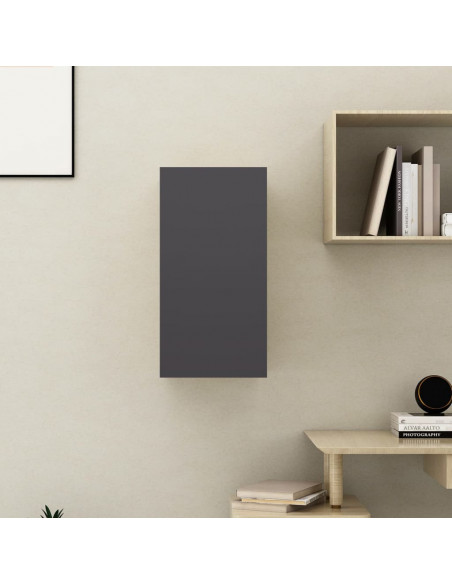 Mobile Porta TV Grigio 30,5x30x60 cm in Legno Multistrato