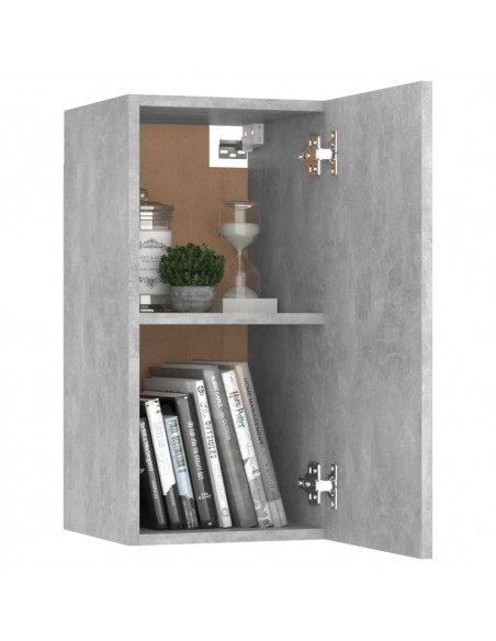 Mobile Porta TV Grigio Cemento 30,5x30x60 cm Legno Multistrato