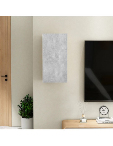 Mobile Porta TV Grigio Cemento 30,5x30x60 cm Legno Multistrato