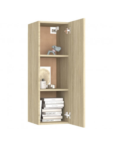 Mobili TV 2pz Rovere Sonoma 30,5x30x90 cm in Legno Multistrato