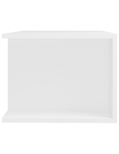 Mobile Porta TV con Luci LED Bianco 90x39x30 cm