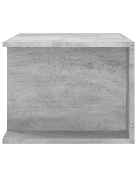 Mobile Porta TV con Luci LED Grigio Cemento 90x39x30 cm
