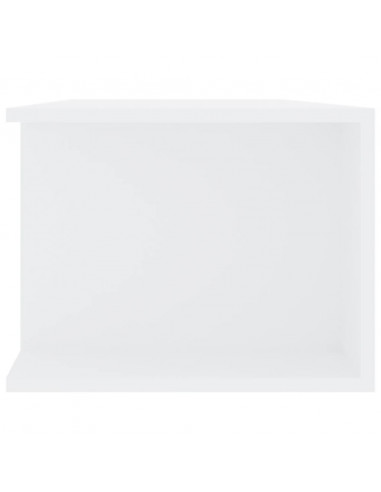 Mobile Porta TV con Luci LED Bianco 135x39x30 cm